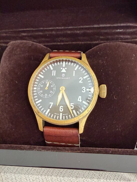 Steinhart Other - STEINHART Pilot Nav B-Uhr MANUAL WIND ETA 6497 Stainless Steel 44mm Bronze Watch